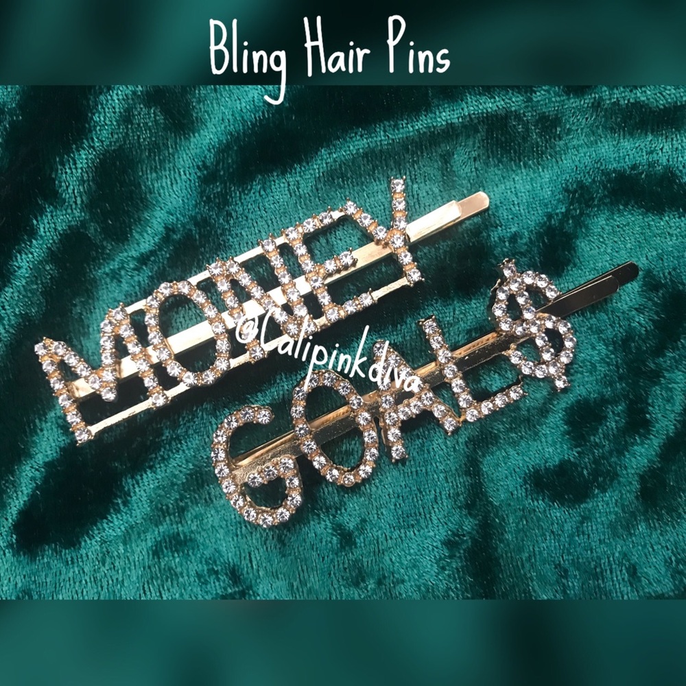 Bling Hair Pins Money Goals